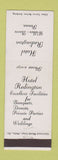 Matchbook Cover - Hotel Redington Wilkes Barre PA