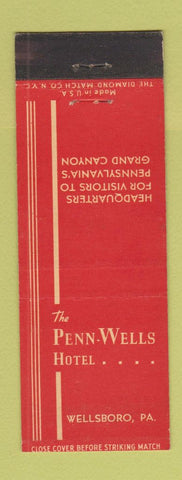 Matchbook Cover - Penn Wells Hotel Wellsboro PA