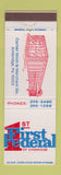 Matchbook Cover - First Federal Bank Ambridge PA
