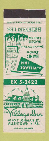 Matchbook Cover - Village Inn Allentown PA