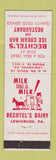 Matchbook Cover - Bechtel's Ice Cream Bar Restaurant Lewisburg PA WEAR