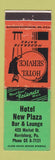 Matchbook Cover - Hotel New Plaza Bar Lounge Harrisburg PA