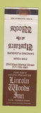 Matchbook Cover - Lincoln Woods Inn York PA WEAR