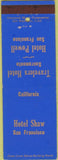 Matchbook Cover - Hotel Shaw San Francisco CA Sacramento