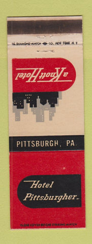 Matchbook Cover - Hotel Pittsburgher Pittsburgh PA Knott WEAR