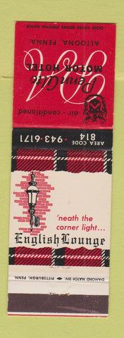 Matchbook Cover - Penn Alto Motor Hotel Altoona PA