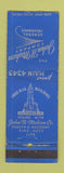 Matchbook Cover - John Mahon Insurance  Columbus OH WEAR