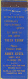 Matchbook Cover - Annex Hotel San Francisco CA? Star