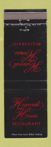 Matchbook Cover - Harvest House Restaurant King of Prussia PA