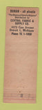 Matchbook Cover - Duran Upholstery Covering Philadelphia PA