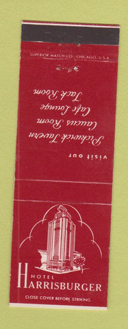 Matchbook Cover - Hotel Harrisburger Harrisburg PA