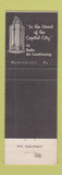 Matchbook Cover - Hotel Harrisburger Harrisburg PA