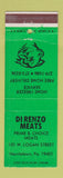 Matchbook Cover - Di Renzo Meats Norristown PA WEAR DD Bean