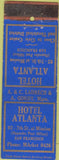 Matchbook Cover - Hotel Atlanta San Francisco CA WEAR