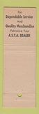 Matchbook Cover - Heyl Drug Medical Supply Erie PA