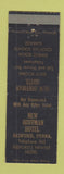 Matchbook Cover - New Hoffman Hotel Bedford PA WEAR