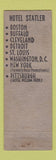 Matchbook Cover - Hotel William Penn Pittsburgh PA Statler WEAR