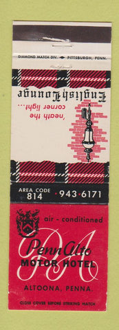 Matchbook Cover - Penn Alto Motor Hotel Altoona PA