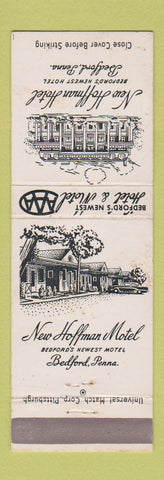Matchbook Cover - New Hoffman Hotel Bedford PA WEAR