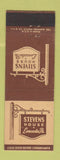 Matchbook Cover - Stevens House Lancaster PA