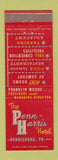 Matchbook Cover - Penn Harris Hotel Harrisburg PA