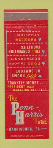 Matchbook Cover - Penn Harris Hotel Harrisburg PA