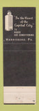Matchbook Cover - Hotel Harrisburger Harrisburg PA