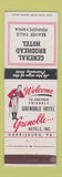 Matchbook Cover - General Broadhead Hotel Beaver Falls PA Grenoble WEAR