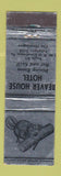 Matchbook Cover - Beaver House Hotel Stroudsburg PA WEAR