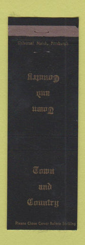 Matchbook Cover - Town and Country Beaver Falls PA