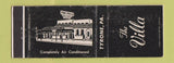 Matchbook Cover - The Villa Tyrone PA WEAR