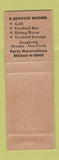 Matchbook Cover - The Villa Tyrone PA WEAR