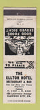 Matchbook Cover - Ellton Hotel Restaurant Bar Ellwood City PA WEAR