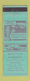 Matchbook Cover - Peacock Gardens Restaurant King of Prussia PA