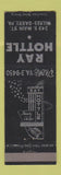 Matchbook Cover - Ray Hottle Wilkes Barre PA restaurant