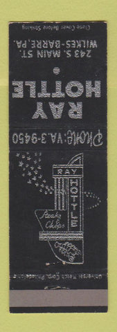 Matchbook Cover - Ray Hottle Wilkes Barre PA restaurant
