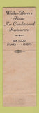 Matchbook Cover - Ray Hottle Wilkes Barre PA restaurant