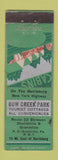 Matchbook Cover - Bow Creek Park Grantville PA WORN