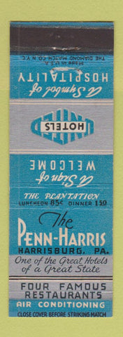 Matchbook Cover - Penn Harris Hotel Harrisburg PA