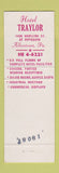 Matchbook Cover - Hotel Traylor Allentown PA Rib Room