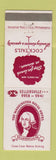 Matchbook Cover - Washington House Hotel Sellersville PA