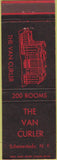 Matchbook Cover - The Van Curler Schenectady NY