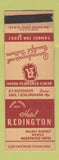 Matchbook Cover - Hotel Redington Wilkes Barre PA