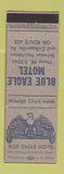 Matchbook Cover - Blue Eagle Motel Norristown Collegeville PA Bond Bread ERROR