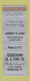 Matchbook Cover - Susquehanna Oil and Paint Harrisburg PA