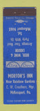 Matchbook Cover - Morton's Inn McKeesport PA