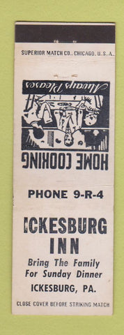 Matchbook Cover - Ickesburg Inn PA