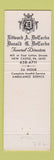 Matchbook Cover - Edward DeCarbo Funeral Home New Castle PA