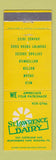 Matchbook Cover - St Lawrence Dairy Daisy Milk Reading PA