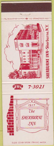 Matchbook Cover - Sherburne Inn NY